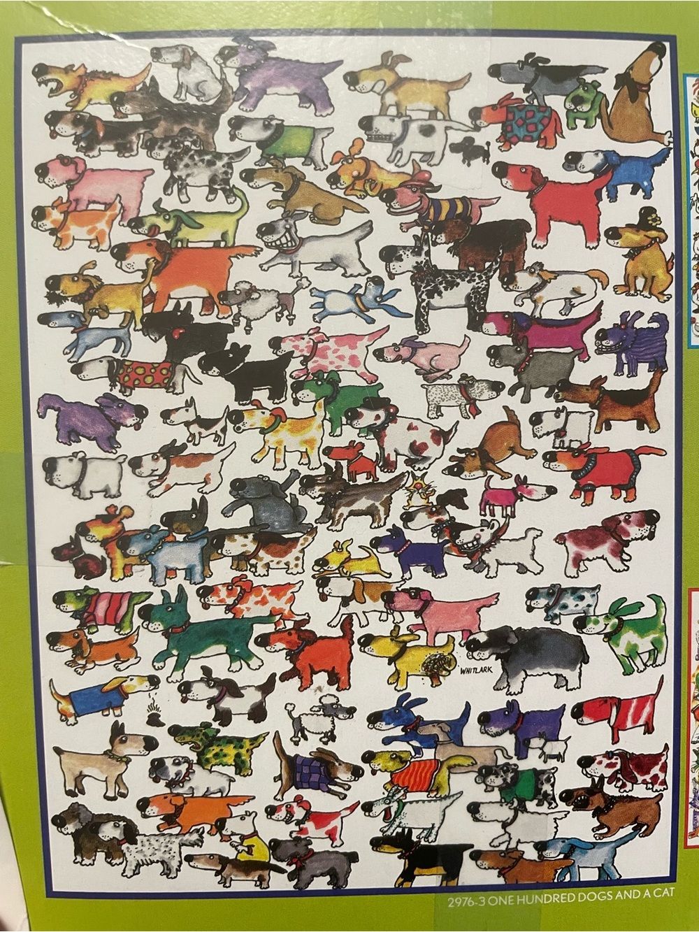 One Hundred Dogs and a Cat - Ceaco 750 piece jigsaw puzzle